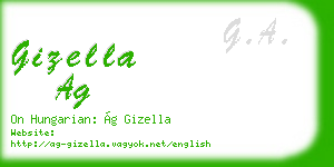 gizella ag business card