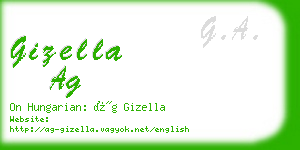 gizella ag business card